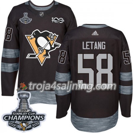 Pittsburgh Penguins tröja Kris Letang 58 1917-2017 100th Anniversary Adidas Svart 2017 Stanley Cup Champions Authentic - NHL Tröjor Herr Pittsburgh Penguins tröja Kris Letang 58 1917-2017 100th Anniversary Adidas Svart 2017 Stanley Cup Champions Authentic - NHL Tröjor Herr